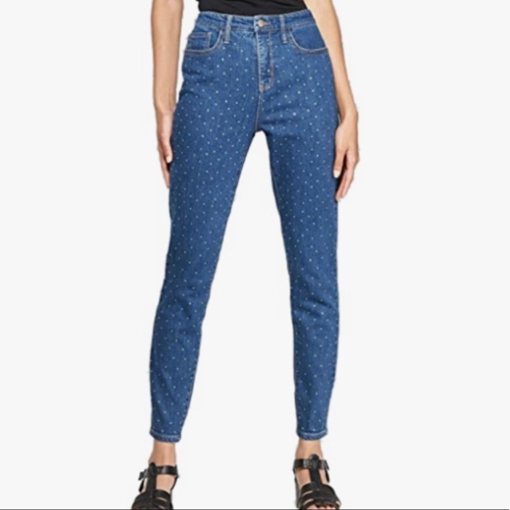 Wild Fable Rhinestone Studded High Rise Skinny Jeans - Picture 9 of 16